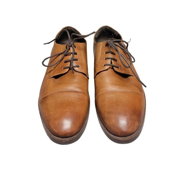 COLE Haan Harrison Leather Oxford Men's. Grand Zero. Size 9M. Pre-owned. *FLAWED - Picture 2 of 9
